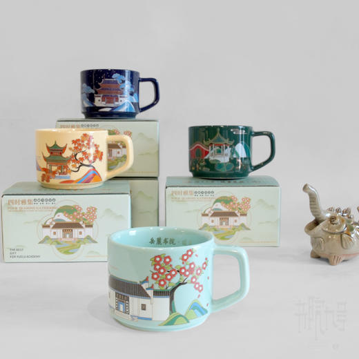 岳麓书院「四时雅集」咖啡杯盲盒 商品图0