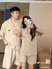 【GZ】无忧购软绵绵素颜条纹情侣睡衣家居服套装（截单后3-5天发货) 商品缩略图1