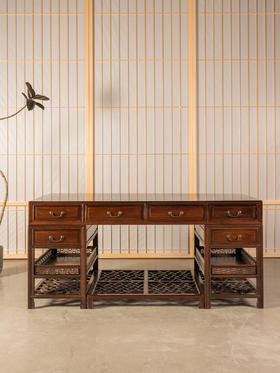 民国	红木写字台