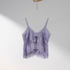 西子/【星芒】法式V领蕾丝带固定胸垫背扣百搭吊带背心/MNC138 商品缩略图2