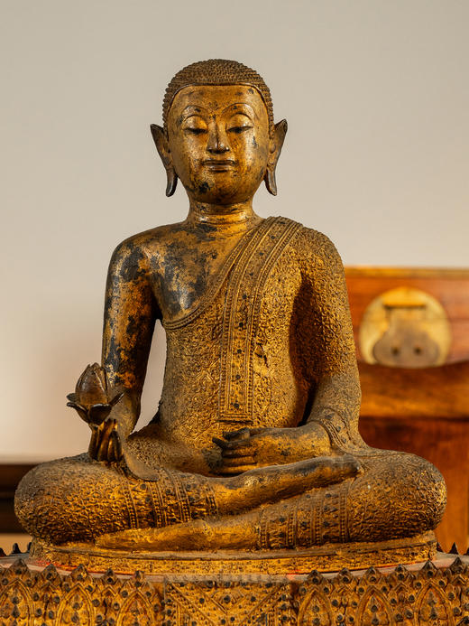 清	铜鎏金释迦摩尼佛像 商品图1