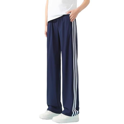 冰丝校裤！2025夏季直筒裤男女学生超薄长裤一道杠初中高中小学生速干裤！ 商品图4