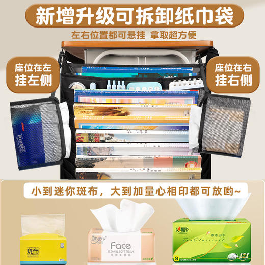 挂书袋大容量桌边书袋课桌旁侧面收纳学生初中高中生书桌侧边侧挂 商品图1