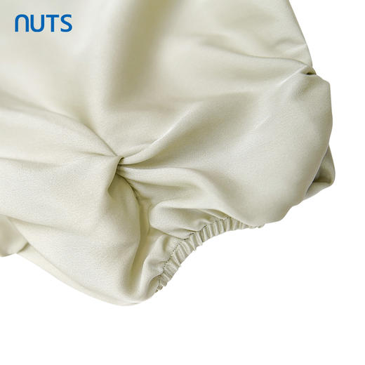 NUTS夏款气质通勤高级感桑蚕丝宽松圆领短袖套头衬衫女428013516 商品图2