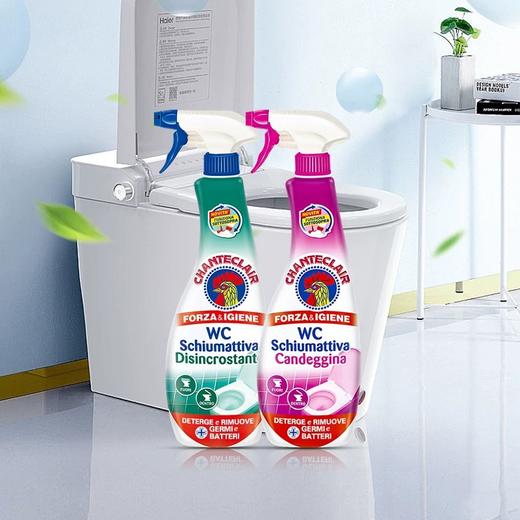 【1件包邮】大公鸡管家马桶清洁剂除垢款/漂白款625ml*2瓶 一喷一刷快速清洁 新疆西藏港澳台不发货 商品图0