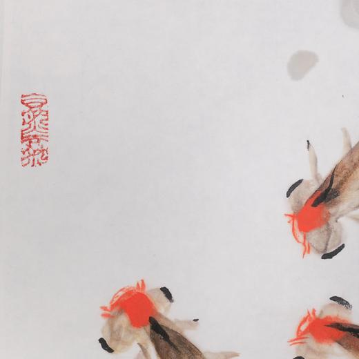 陈永锵《悠然》国画原作35CM*35CM手绘宣纸花鸟作品 商品图3