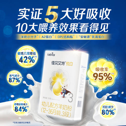 正常发货佳贝艾特悦白150g试用装荷兰进口婴儿羊奶粉  多拍不发 商品图3