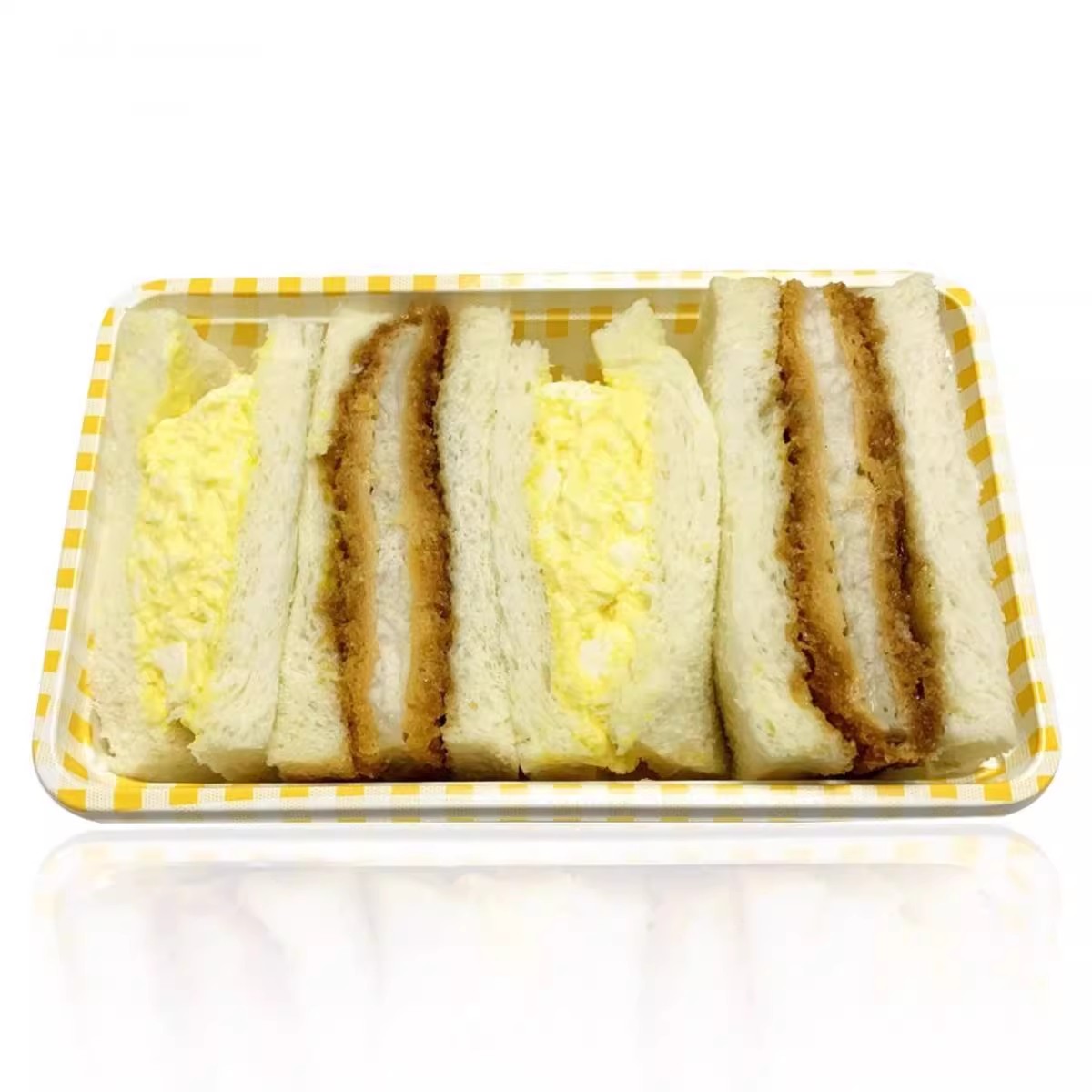 炸猪排鸡蛋三明治