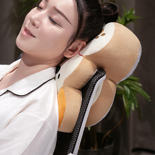 自然醒翘耳小狗冰豆豆双面午睡枕学生午休枕头趴桌子抱枕睡觉神器靠枕QYL 商品图13