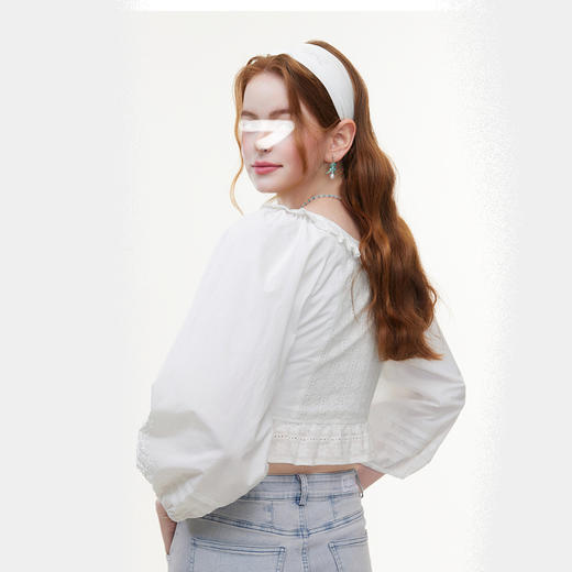 裁缝学苑AS535短款U领花边套头衬衫纸样女装收腰小衫打版裁剪 商品图1