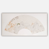 余国庆《叶上有虫秋唧唧，汝南伤别北堂辰》国画原创30CM*60CM手绘扇面花鸟 商品缩略图0