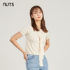 NUTS商场同款夏季纯色简约设计感圆领百搭T恤女221053118 商品缩略图3