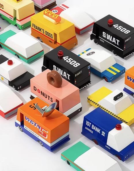 CandyCar木质手工小车--美食系列热狗餐车 商品图6