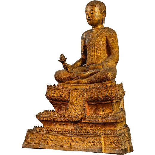 清	铜鎏金释迦摩尼佛像 商品图5