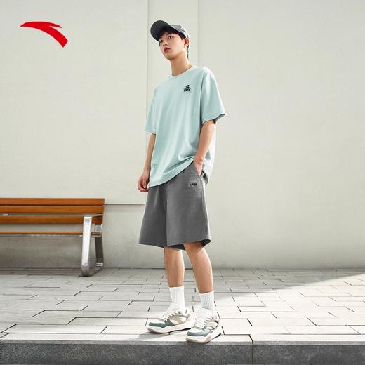【超值购299任选2】安踏休闲短裤男女同款夏季潮流百搭梭织直筒工装五分裤 172528507 商品图3