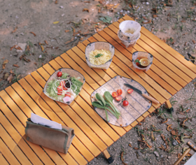 户外超轻折叠餐具套装