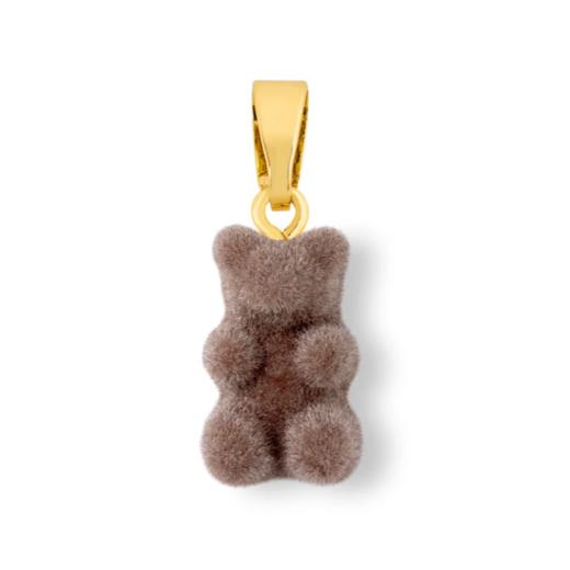 北京仓｜CRYSTAL HAZE-Velvet Nostalgia Bear-classic-咖色小熊 吊坠（金色环扣）［挪威设计师］ 商品图0