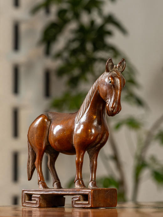 清	黄杨木雕立马摆件 商品图1