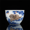 一儒堂青花加彩猫咪小缸杯 商品缩略图0