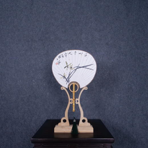 陈永锵《芳心予人》国画原作20CM*25CM 手绘宣纸团扇花鸟作品 商品图6