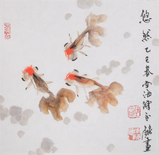 陈永锵《悠然》国画原作35CM*35CM手绘宣纸花鸟作品 商品图2