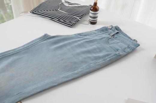 🔥没吹牛，以一己之力带动办公室买了8条❗️又软又凉快的【蕾丝九分阔腿牛仔裤】🍃弹力非常好👍，软到能劈叉 商品图6