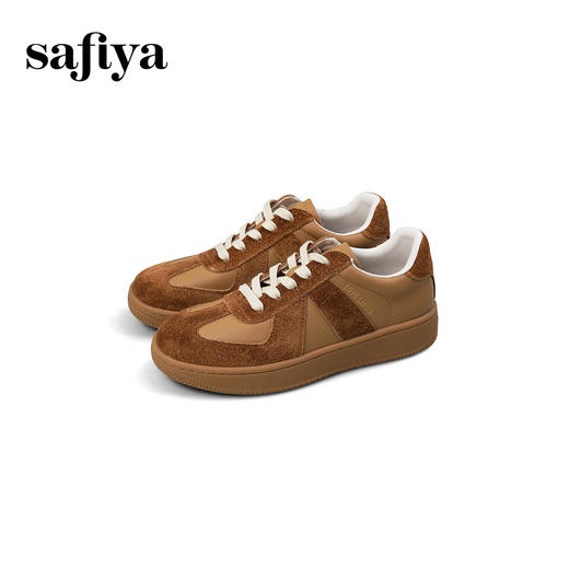 预售|Safiya/索菲娅2025秋冬美拉德复古休闲轻便时尚百搭平底德训鞋SFD3112094 商品图12