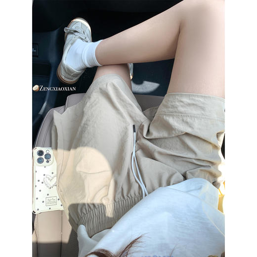 <曾小咸推荐>韩系宽松休闲松紧腰休闲短裤 商品图1