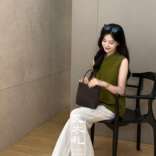 【不退不换】良木礼真丝裂纹马甲（20768） 商品图5