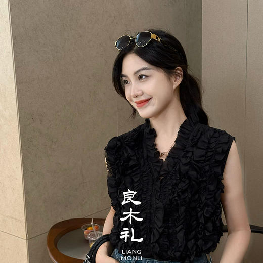 【不退不换】良木礼亚麻无袖上衣（7928） 商品图1