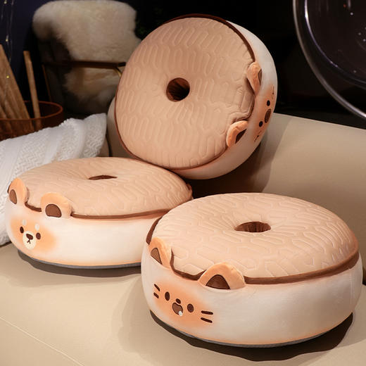 自然醒黄油饼干乳胶双面蒲团坐垫懒人榻榻米坐墩卧室家用地板透气屁垫QYL 商品图11