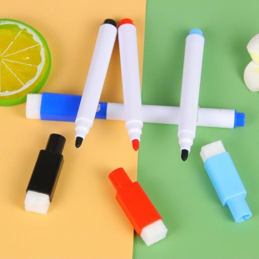 黑色彩色白板笔8支套装学生儿重涂鸦画笔创意文昙可擦白板笔 商品图2