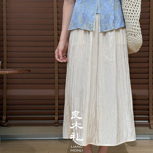 【不退不换】铜氨丝七分裤（3706-1） 商品图5