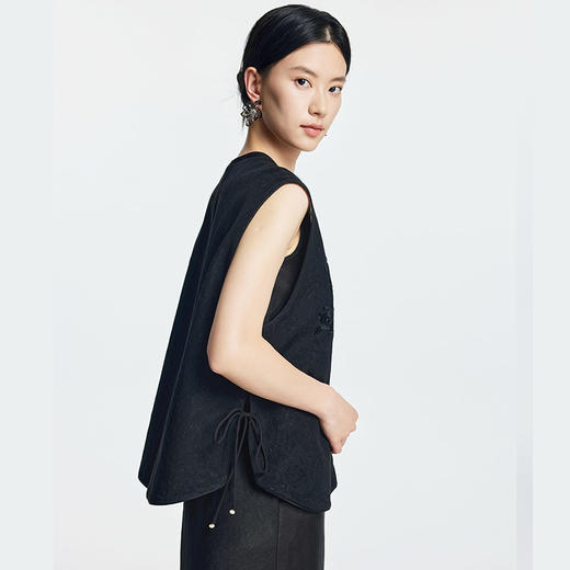 凯喜雅 中式圆领马甲 商品图5