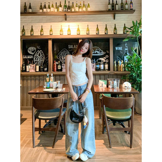 <曾小咸推荐> 韩系吊带背心法式蕾丝无袖上衣 商品图2