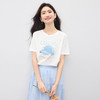 【07/16新品】熙世界夏日立体印花T恤女短袖2025新款休闲宽松显瘦圆领体恤上衣 商品缩略图3
