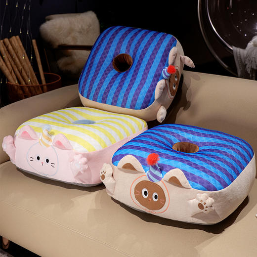 自然醒小手大开冰豆豆水晶绒双面蒲团坐垫懒人地毯坐墩卧室家用地板厚垫子夏QYL 商品图11