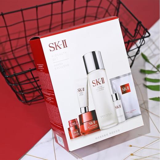 【跨境直邮】SK-II韩流美肌套盒七件套（内含：神仙水230ml+大红瓶面霜80g+清莹露30ml+眼霜2.5g+洗面奶20g+面霜15g+面膜1P） 商品图1