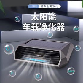 太阳能车载空气净化除味器⚡全天净化，负离子+臭氧双效杀菌！告别异味甲醛，从此呼吸更安心💨