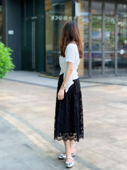 【百图lulu定制】【扭扭乐T恤】V领 扭结 显瘦显高 短袖T恤 商品图3