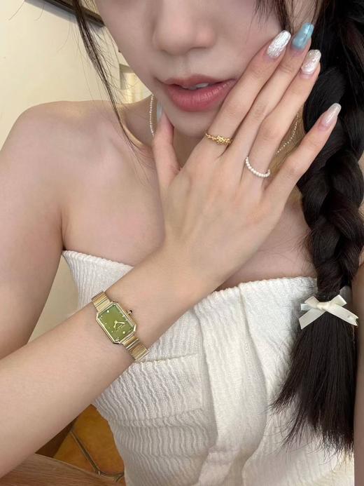 【汤唯同款】LolaRose罗拉玫瑰方糖小绿表女士手表女时尚生日礼物（送手链） 商品图3