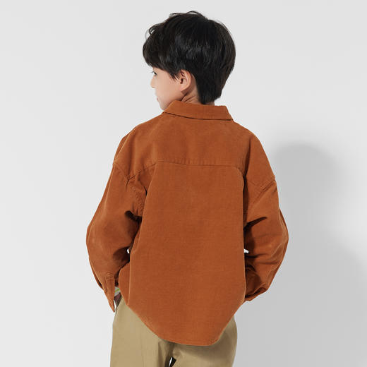 【衬衫】灯芯绒休闲长袖衬衫上衣 1P3342308 商品图4