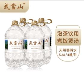 武当山弱碱水5.8L/桶 年卡套餐 充500送240 ！到手74桶水，可根据需求分次配送，4桶起送~