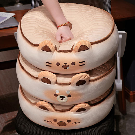 自然醒黄油饼干乳胶双面蒲团坐垫懒人榻榻米坐墩卧室家用地板透气屁垫QYL 商品图14