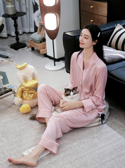 STJINGx凯喜雅| 可机洗睡衣套装-粉色[特价品] 商品图3