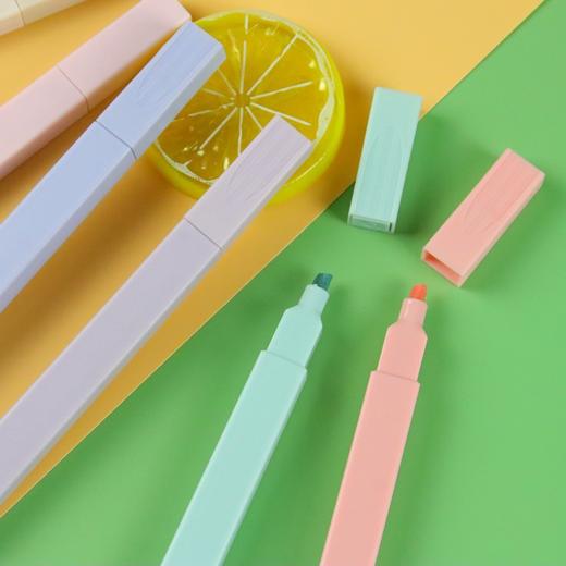 散装彩杆莫兰迪英光笔马卡龙护眼色莹光笔彩色手账笔划标记笔 1支 商品图3