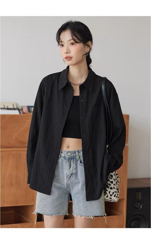 【新品推荐】吉妮品牌-039G中长简约薄款衬衫防晒外套-喜出 商品图5