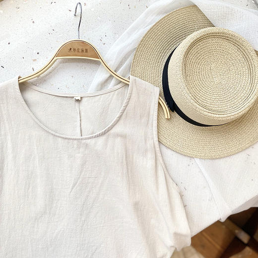 壁虎瑜伽【2507QZ384】文艺复古棉麻背心裙【5天发货】 商品图6