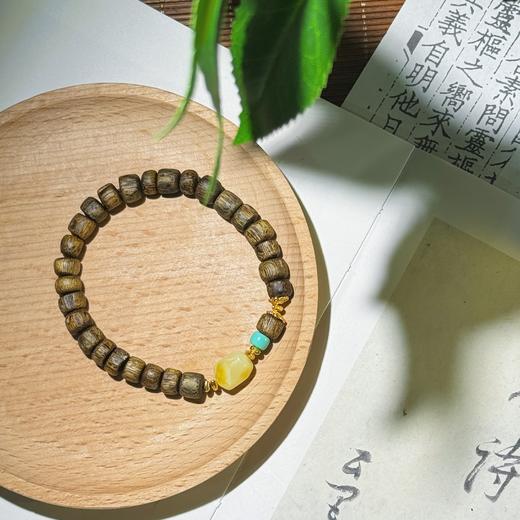 【沉香溯源】算盘珠蜜蜡碎银子手串约7mm算盘珠约7mm满蜜白花蜜蜡随形珠约4mm菱镁矿老型珠、S925银镀金配件 BCCSDIY270 （特殊商品请在收货之后48小时内申请退换货，过期不予处理！！！） 商品图1