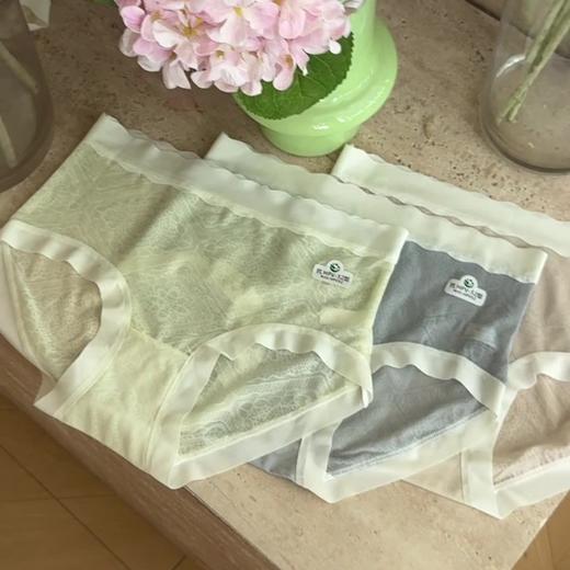 【MEIYATING--10A欧若雕纱光变轻氧裤】10A级桑蚕丝抑jun、可抗HP*报告加持、欧若雕纱光缎面拼接木耳花边、自带凉感舒适亲肤、不卡档不夹臀透气吸湿、极致的裸感体验！ 商品图6